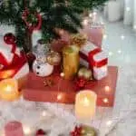 Christmas tree candle; Christmas tree scented candle; pine scented candle; balsam fir scented candle